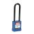 SKILCRAFT Lockout Safety Padlock  13/4 L x 11/2 W  Steel Shackle 3 H x 1/4 D 3 Blue
