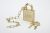 Padlocks, Solid Case  Padlock Set, Solid Case, 1.75 Wide Brass, Grand Master Keyed, w/Chain, 80/SET, 451520L Groupings. NSN 5340015881664