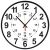 Radiocontrolled Atomic Wall Clock   12/24Hour  Battery Operated  Slimline Plastic Frame  12.75 Diameter 12.75 Diameter Black