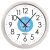 Clock, Wall, Quartz, 141/2 Diameter, Silver Frame, with Custom Logo