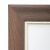 Walnut Wrapped hardwood molding with a raised gold lip measures 13/8 wide. Walnut 10 x 12