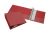 Vinyl binders with clear overlay on the front, spine, and back covers are ideal for presentations. The clear overlay allows for easy customization.  Pockets on the inside of the front and back cover for storing unpunched and loose papers.  Red 3 Capacity 