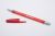 Rubberized/Refillable Ballpoint Pen  Medium Point  Red Ink 0.7mm Red Refillable