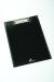 Recycled Plastic Clipboard  Black with White Screen Printed Ruler on EdgeWire Clip  Plastic  BlackEA