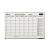 Quartet/SKILCRAFT 1Month Calendar Planner Board  Aluminum Frame 36 x 24  NonDated