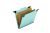 Hanging classification folder, letter size,  with pivoting hangers that fold down and 17point Kraft dividers.  Made in the U.S.A; TAA compliant. Light Blue Letter 2 Dividers  6 Sections  2/5th ROC Tab  Letter