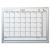 7520012239896, SKILCRAFT Dry Erase 30Day Planner, Planning/Scheduling Calendar, 36 x 24, White Surface, Satin Aluminum Frame