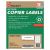 7530010864518, SKILCRAFT Recycled Copier Labels, Copiers, 1 x 2.81, White, 33/Sheet, 100 Sheets/Box