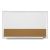7110015680402, SKILCRAFT Cubicle Combination Boards, 22 x 32, Tan/White Surface, White Aluminum Frame