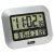6645016611877 SKILCRAFT LCD Digital RadioControlled Clock, 7.25 x 9.75, Silver Case, 2 AAA (sold separately)