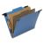 7530016817011, SKILCRAFT Classification Folder, 2 Expansion, 2 Dividers, 6 Fasteners, Letter Size, Royal Blue, 10/Box