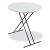 7110017026955, SKILCRAFT Personal Adjustable Height Folding Table, 24 Diameter x 25h to 30h, Platinum Gray